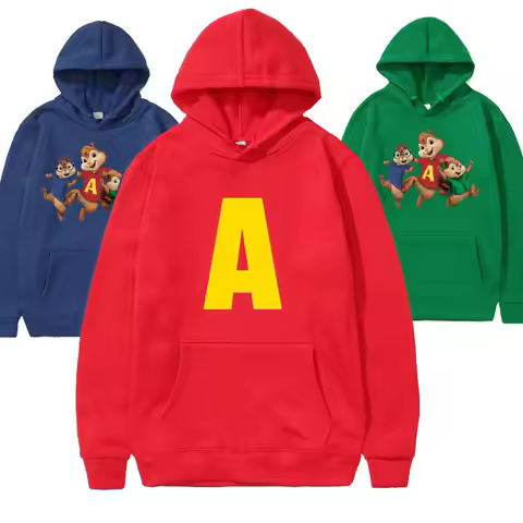 2026 Alvin and The Chipmunks Fashion Unisex Casual Sportswear Funny Hoody Alvin Chipmunk Halloween C