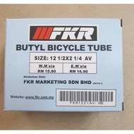 FKR 12 1/2x 2 1/4 AV Tiub Basikal Kanak-kanak Rim 12 Inci Inner Tube Bicycle