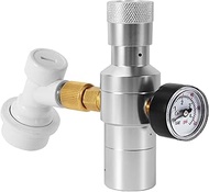 Upgrade Dual-Stage CO2 Regulator Mini Keg Regulator, 0-60PSI Portable Beer Keg Charger Regulator for