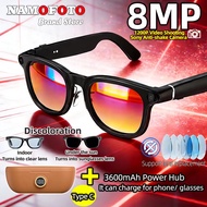 Smart AI Glasses X01 Ultra 8MP HD Camera Video Recording Voice Call Charging Case Intelligent AI Tra