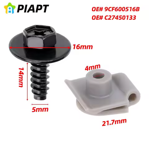 10set OE#C274-50-133 9CF6-00-516B Front Bumper Retainer Nut with Screw Kit for Mazda Mazda 2 3 5 6 C