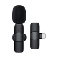 Mic Clip On Wireless HP Vlog Youtuber Microphone Lavalier Microphone for Iphone and Android type C bluetooth Microphone 【ORIGINAL】