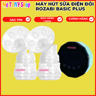 (Sạc Pin) Máy Hút Sữa Điện Đôi ROZABI Basic Plus (Massage Êm Ái-Hút Kiệt Sữa-Bảo Hành 1 Năm)