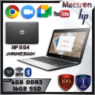 HP 11 G4 SLIM DESIGNED LAPTOP - INTEL CELERON N2840 DUAL CORE / 4GB DDR3 RAM / 16GB SSD eMMC/ WEBCAM