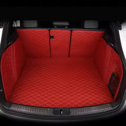 Durable Custom Leather Colorful Car Trunk Mat for Audi Q4 E-Tron Q5 SQ5 Q7 Q8 RSQ8 Auto Carpet Acces