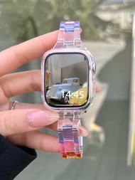 1 pieza Correa de reloj compatible con Apple Watch de color combinado