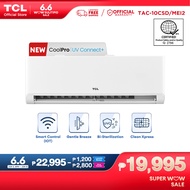 TCL 1.0HP CoolPro UV Connect+ Inverter Split-type Air Conditioner - TAC-10CSD/MEI2 Aircon (White)