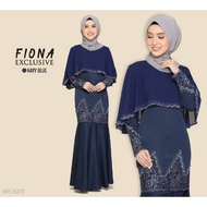 baju kurung moden baju kurung exclusive baju kurung tunang fiona navy blue