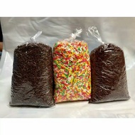 Chocolate and Colorful Sprinkles Scales Sprinkles Chocolate Flakes Chocolate Rice