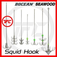 SEAWOOD BOCEAN Squid Sotong Hook Needle Live Bait Candat Jig Umpan Hidup Udang