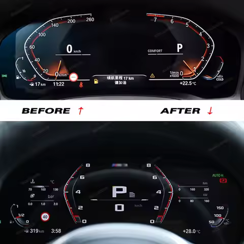 For BMW M Track Emulator BDC3 Code Sports Mode Dashboard Theme ID7 Instrument Universal Module G Ser