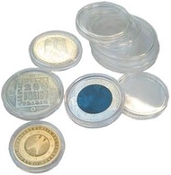 25 SAFE Coin Capsules CAPS 245/24.5 - Ideal for 50 Cent Euro - 1 DM Coins - Coin Capsules - Coin Cap