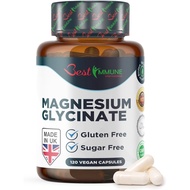 Best Immune, Magnesium Glycinate 1000mg per Serving - High Strength Magnesium Supplement for Absorpt