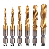 MATA Drill bit set 6pcs tap tapping drill bit thread m3 m4 m5 m6 m8 m10