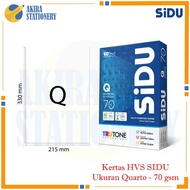 SiDU Quarto 70 Gsm HVS Paper White Paper Office Print Q70 Gram 70gsm Document Print Paper/