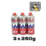 Golden Fuji Butane Gas Cartridge 3 x 250g