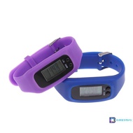 [BraveSundu] LED Pedometer Bracelet Step Counter Watch 12/24H Time Display Step Counter Watch Silico