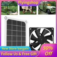 flyingshop Solar Panel Exhaust Fan  Outdoor IP65 Portable for RVs Greenhouses Pet Houses Chicken Hou