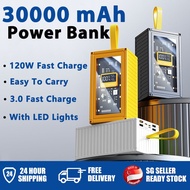 SG [In Stock]30000mAh Power Bank 22.5W Fast Charging Large Capacity Mini Power Bank Portable Powerba