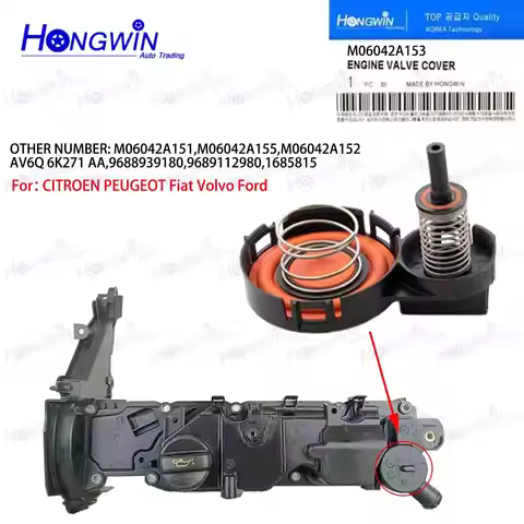 M06042A153 9688939180 PCV Engine Valve Cover Repair Kit For CITROEN C4 DS5 B78 M3 Volvo C30 V60 Ford