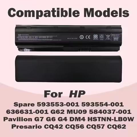 CQ32 MU06 Replace Laptop Battery for HP Spare 593553-001 593554-001 CQ42 CQ43 435 436 for HP Pavilio