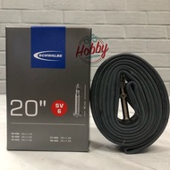 SCHWALBE INNER TYRE 20INCH 406 20X1.10-1.50 ORIGINAL SCHWALBE INNER TYRE 20INCH