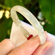 冰種 天然翡翠 緬甸 A玉 玉鐲 • 冰玻種月光翡翠貴妃鐲