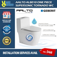 Aalto AL8010 One Piece Supersonic Tornado Toilet Bowl Geberit Flush WC Water Closet