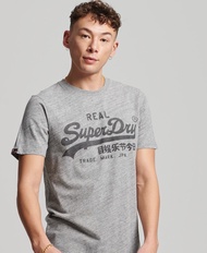 Superdry Vintage Logo T-Shirt - Athletic Grey Marl