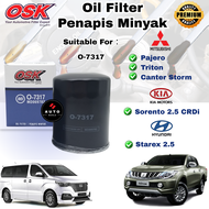 OSK Oil Filter Triton Pajero Canter Storm Mitsubishi Sorento 2.5CC CRDI Starex 2.5Cc O-7317
