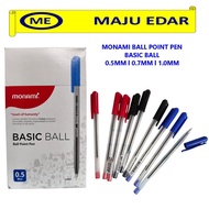 MONAMI BALL POINT PEN BASIC BALL 0.5 / 0.7 / 1.0 1PCS
