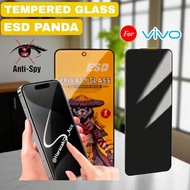 Tempered Glass Panda Anti Spy Vivo S1 T1 Z1 Z3 Z5 Z5x V27e V29e V40 V50 Pro Lite 4g 5g Anti Scratch 