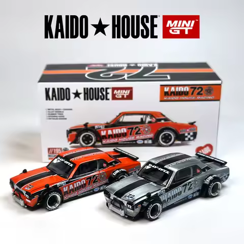 Kaido House MINIGT Nissan Skyline2000GT-R (KPGC10) Kaido Racing V1 Alloy Car Model 195 Chase