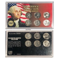 <美國錢幣> US 1996 SCCA The Oval Office Collection 1952, 1962, 1974 & 1976 "Washington Quarter Collectio