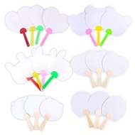 Heart/Bear/Rabbit Mini Fan - Fan Making Drawing Fan Drawing Shape Fan Art Materials