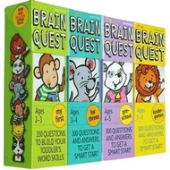 包郵英文早教啟蒙認知BQ問答卡，Brain Quest大腦任務智力開發