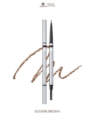 Supermom L 2in1 Slim Eyebrow Pencil Eyebrow Pencil Extra Small Size 1.0 Mm Quantity 0.03 Grams
