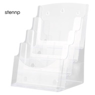 A5 Acrylic Brochure Display Stand Rack Flyer Holder Magazine Organizer