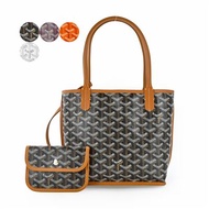 GOYARD ANJOU雙面塗料帆布logo購物包-迷你/多色真品平輸