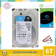 Seagate SkyHawk 3.5 HDD 6TB（ST6000VX009） 5400rpm 256M SATA III