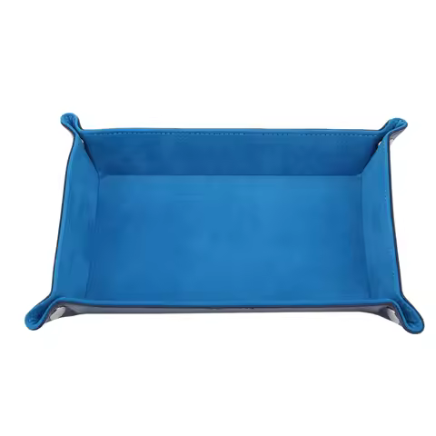 New Rectangle Storage Tray PU Leather Velvet Folding Dice Tray Table Games Key Wallet Coin Organizer