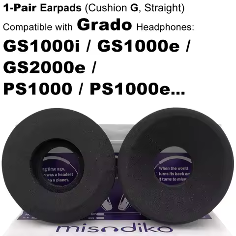 misodiko Foam Earpads Replacement for Grado GS1000i, GS1000e, GS2000e, PS1000, PS1000e Headphones (C