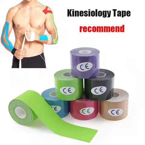 3 Size Kinesiology Tape Muscle Bandage Sports Cotton Elastic Adhesive Strain Injury Tape Knee Muscle