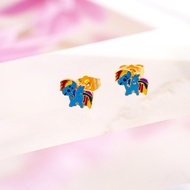 Hyl Jewelry 347E Anting Titanium Anak Anti Karat Karat Dan Luntur Tidak Selamanya Emas Bayi Muda Asl
