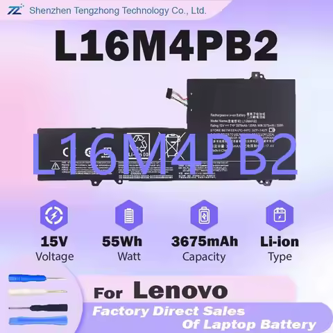 L16M4PB2 Brand New Battery For Lenovo IdeaPad 720S-14IKB V720-14IFI V720-14ISE Series L16C4PB2 5B10M