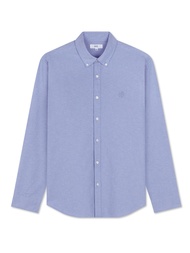 AIIZ (เอ ทู แซด) - เสื้อเชิ้ตผู้ชายแขนยาวผ้าอ๊อกฟอร์ดสีพื้น Men's Oxford Long Sleeve Shirts