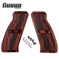 ระดับยอดขายของสหรัฐฯ Custom Hand Wood Grip ไม้ด้ามจับพอดีขนาดเต็มCZ-75B รุ่น CNC เครื่องจักรความแม่น