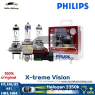 Philips X-treme Vision H1 H4 H7 H11 HB4 HB3 9005 9006 Halogen Headlights Fog Bulb 3350K Yellow Light