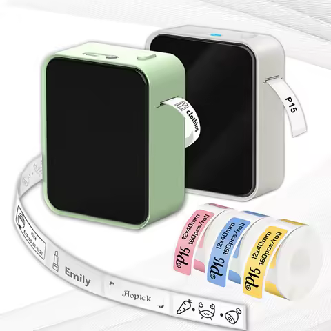 P15 Portable Mini Sticker BT Printer Thermal UV Printer Stickers Without Ink Self-Adhesive As D11 D1
