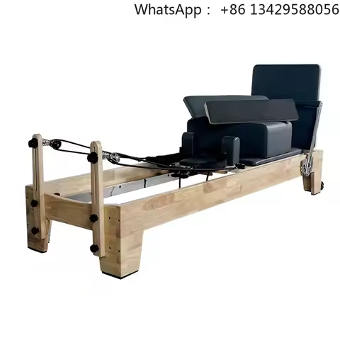 y Reformer Pilates Machine Professional Oak Wood Material Pilates Reformer Beds Custom Logo Pilates 